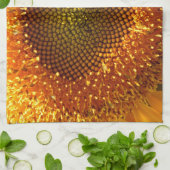 Elegante gele zonnebloem theedoek (Gevouwen)