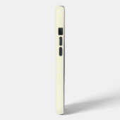 Elegante geloof perzik bloemenslinger stippen witt Case-Mate iPhone case (Achterkant / Links)