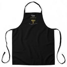 Elegante Gelukkig Chanoeka Gouden Menora Monogram