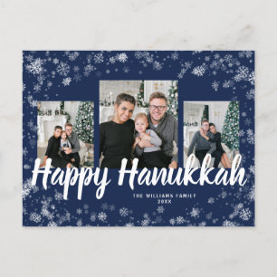 Elegante gelukkige Hanukkah-ansichtkaart Briefkaart