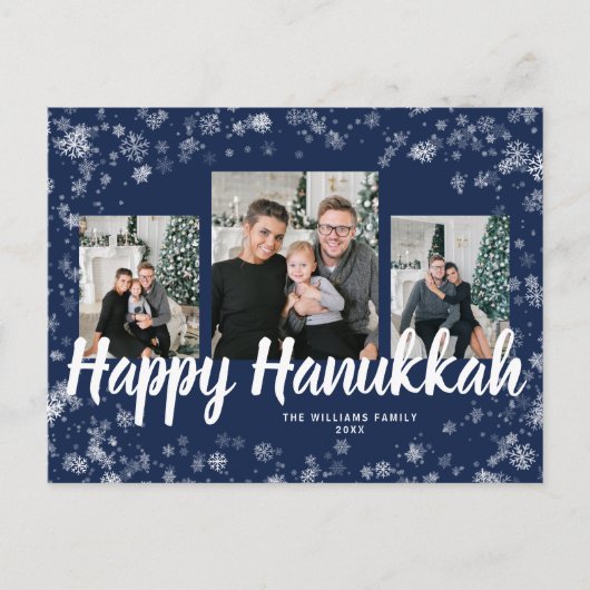 Elegante gelukkige Hanukkah-ansichtkaart Briefkaart (Voorkant)