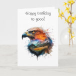 Elegante gelukkige verjaardagskaart voor zoon adel kaart<br><div class="desc">Elegant happy birthday card voor son eagle Een prachtig afbeelding van een arend met bergen en bomen op de achtergrond, te zien in een wenskaart voor een zoontje. Op de binnenkant staat: "Moge je dromen je vandaag en altijd ver brengen. Gefeliciteerd, jongen!" Een prachtige kaart om te geven op de...</div>