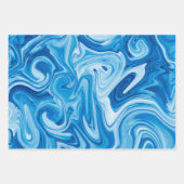 Elegante gemarbeliseerde schilderkunst vakantie Ch Inpakpapier Vel (Voorkant 3)