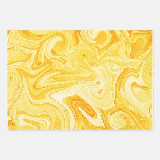 Elegante gemarbeliseerde schilderkunst vakantie Ch Inpakpapier Vel (Voorkant 2)