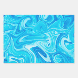 Elegante gemarbeliseerde schilderkunst vakantie Ch Inpakpapier Vel