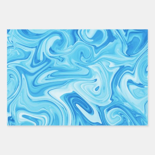 Elegante gemarbeliseerde schilderkunst vakantie Ch Inpakpapier Vel (Voorkant)