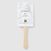 Elegante gemarmerde handventilator voor Vrijgezell Handwaaier (Achterkant)