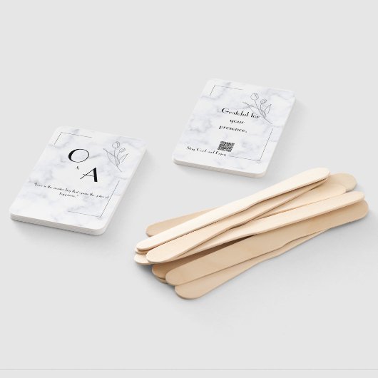 Elegante gemarmerde handventilator voor Vrijgezell Handwaaier (Niet-gemonteerd)