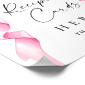 Elegante Gentle Pink Bow Vrijgezellenfeest Recept  Poster (Hoek)