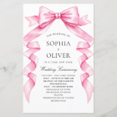 Elegante Gentle Roze Hand Getrokken Boog Wedding P (Voorkant)