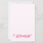 Elegante Gentle Roze Hand getrokken Bow Wedding Me (Achterkant)