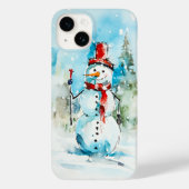 Elegante Gentleman Snowman Case-Mate iPhone Case (Achterkant)