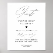 Elegante Gents Badkamer Mand Trouwbord Poster (Voorkant)