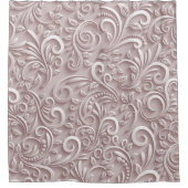 Elegante geometrisch neutrale Boheemse Douchegordijn (Voorkant)