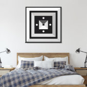 Elegante Geometrische Abstracte Kunst Canvasprint Canvas Afdruk (Insitu (Slaapkamer))
