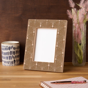 Elegante geometrische art deco gegraveerd Lijst