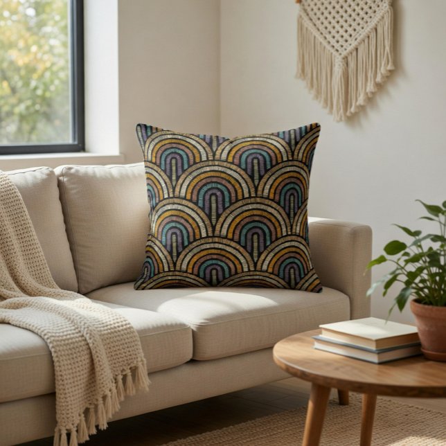 Elegante geometrische  Art Deco Sierkussen (Creator heeft geüpload)