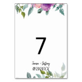 Elegante geometrische bloemenbruiloft kaart (Voorkant)