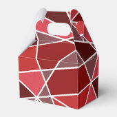 Elegante geometrische bruiloft bedankdoosjes (Achterkant)