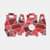 Elegante geometrische bruiloft bedankdoosjes (Uitgevouwen)