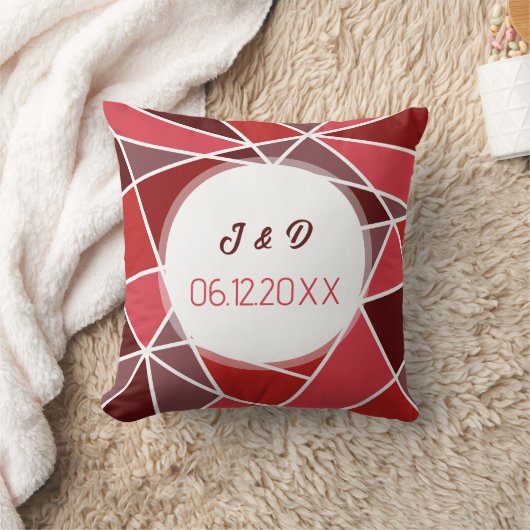 Elegante geometrische bruiloft kussen (Deken)
