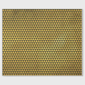 Elegante geometrische donkere dennenboom vakantie cadeaupapier (Vlak)