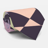 elegante geometrische driehoeken van kleurenblok m stropdas (Opgerold)