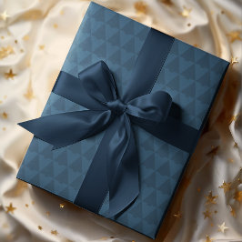 Elegante geometrische eentonige kerstboom vakantie cadeaupapier