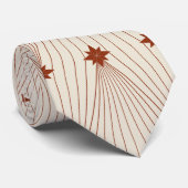 Elegante geometrische eenvoudige kerstboom stropdas (Opgerold)