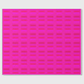 Elegante geometrische Fuchsia, rood en schokkend r Cadeaupapier (Vlak)