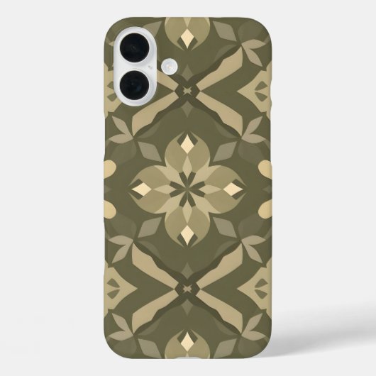 Elegante geometrische iPhone16 Hoesje - Symmetrisc (Achterkant)