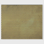 Elegante geometrische marine blauwe kerstboom vaka cadeaupapier (Vlak)