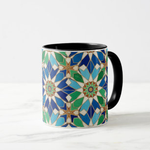 Elegante geometrische mozaïekontwerp koffiekop mok