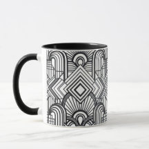 Elegante geometrische patroon koffiemok