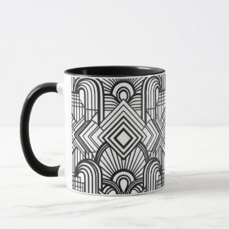 Elegante geometrische patroon koffiemok mok