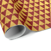 Elegante geometrische Ruby kerstboom vakantie Cadeaupapier (Rol Hoek)