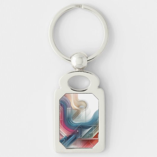 Elegante geometrische Sleutelhanger (Voorkant)