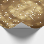 Elegante geometrische slinger van lichten feesteli cadeaupapier (Hoek)