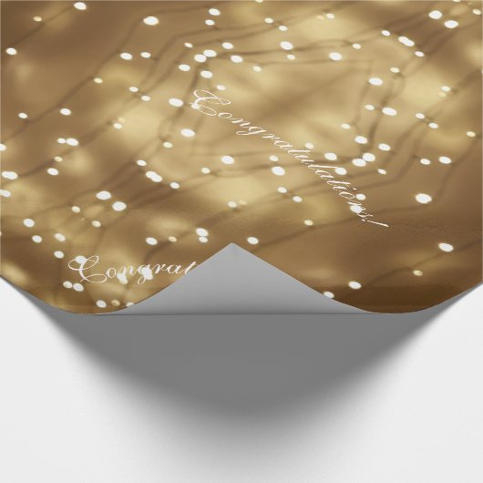 Elegante geometrische slinger van lichten feesteli cadeaupapier (Hoek)