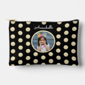 Elegante geometrische zwart gouden glitter cirkel  etui (Voorkant)