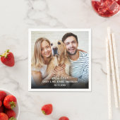 Elegante Gepersonaliseerd foto met liefde hond hui Servet (Insitu)