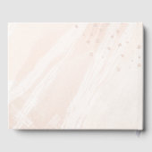 Elegante Gepersonaliseerd trouwfoto Gastenboek (Achterkant)