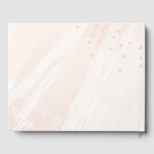 Elegante Gepersonaliseerd trouwfoto Gastenboek (Achterkant)