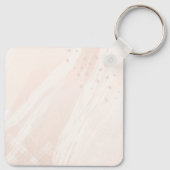 Elegante Gepersonaliseerd trouwfoto Sleutelhanger (Achterkant)