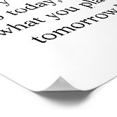 Elegante gepersonaliseerde aangepaste matte poster (Hoek)