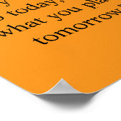 Elegante gepersonaliseerde aangepaste matte poster (Hoek)