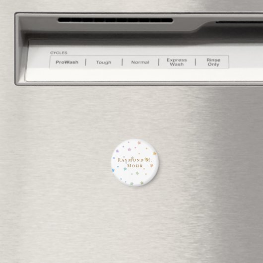Elegante gepersonaliseerde aangepaste naam magneet (Insitu (Vaatwasser))