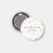 Elegante gepersonaliseerde aangepaste naam magneet (Voorkant / Achterkant)