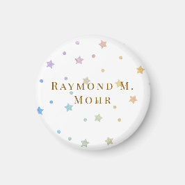 Elegante gepersonaliseerde aangepaste naam magneet