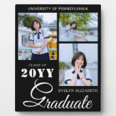 Elegante gepersonaliseerde afstudeersouvenirfoto fotoplaat (Voorkant)